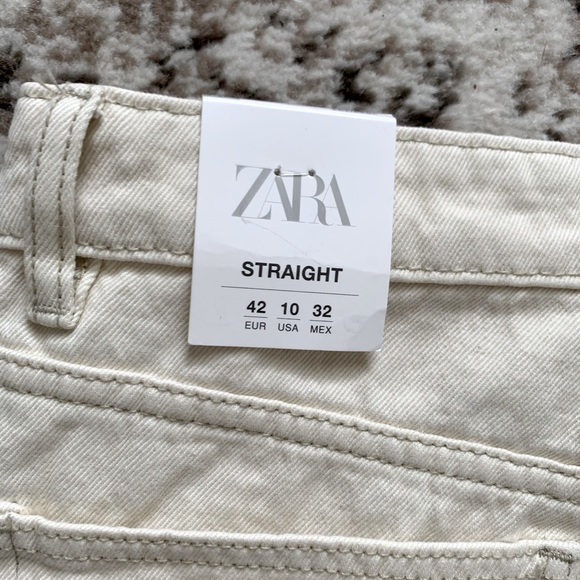Zara high rise straight leg jeans 4365 - Picture 5 of 5